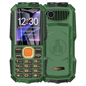 Téléphone robuste Q7+ 4G pour personnes âgées avec clavier, 1,77 pouces, 16 800 mAh, 21 touches, SOS, FM, réseau : 4G, double SIM (vert) SH001B1163-20